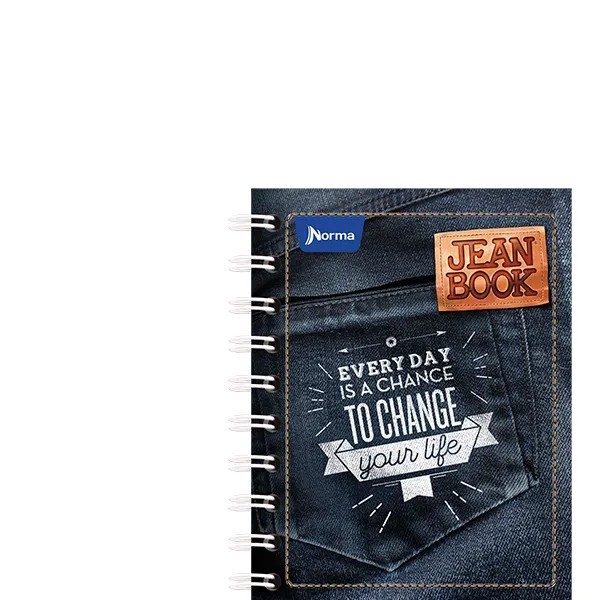 LIBRETA APUNTES JEAN BOOK NORMA 523484 RAYA ESP. 80H. C72